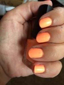 Right after application. See the unevenness? 